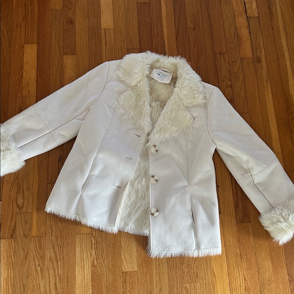Suede Faux Fur Trim jacket - Picture 3 of 12